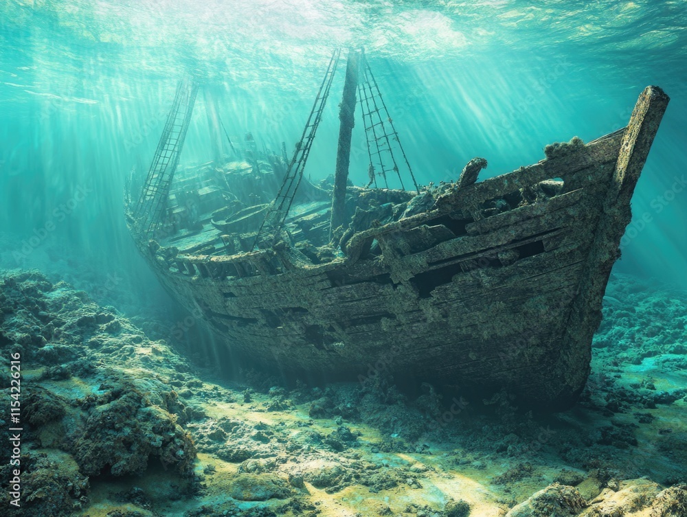 Obraz premium Abandoned Shipwreck