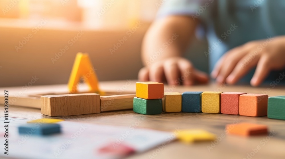 Fototapeta premium Hands-On Learning in a Playful Classroom Setting