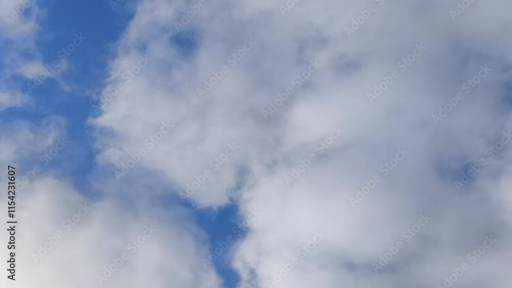 Altocumulus clouds circulating early with the blue sky Altocumulus clouds circulating early with the blue sky