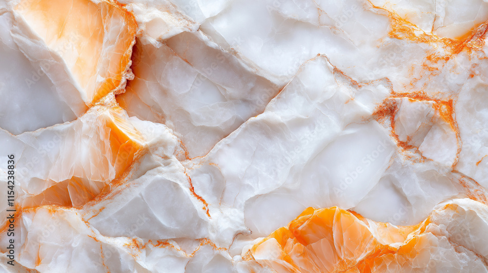Translucent orange and white marble texture with natural patterns Translucent orange and white marble texture with natural patterns