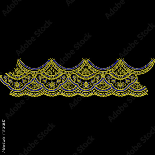 Isolated bouquet embroidery floral motifs leafs leaves ornaments flowers artwork for digital and textile print on fabric.