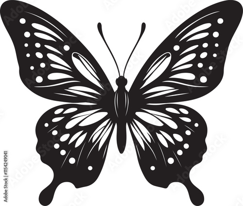 create acute butterflies silhouette victor art   