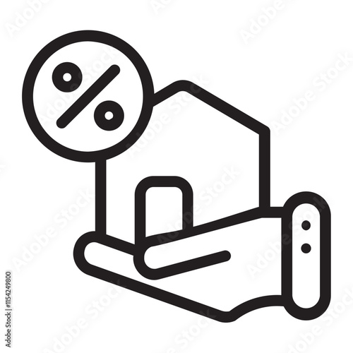 mortgage line icon