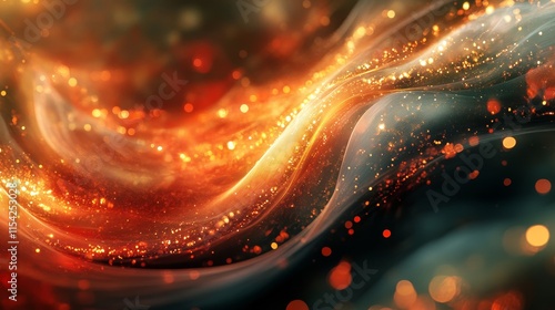 Vines Illuminated vines twisting through a glowing, abstract design. Generative AI