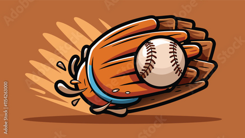 Baseball glove and ball in motion during an exciting game at the ballpark showcasing the thrill of America's favorite pastime