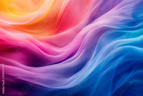 Wallpaper Mural Color Flow Fluid streams of colors blending into dynamic transitions. Generative AI Torontodigital.ca