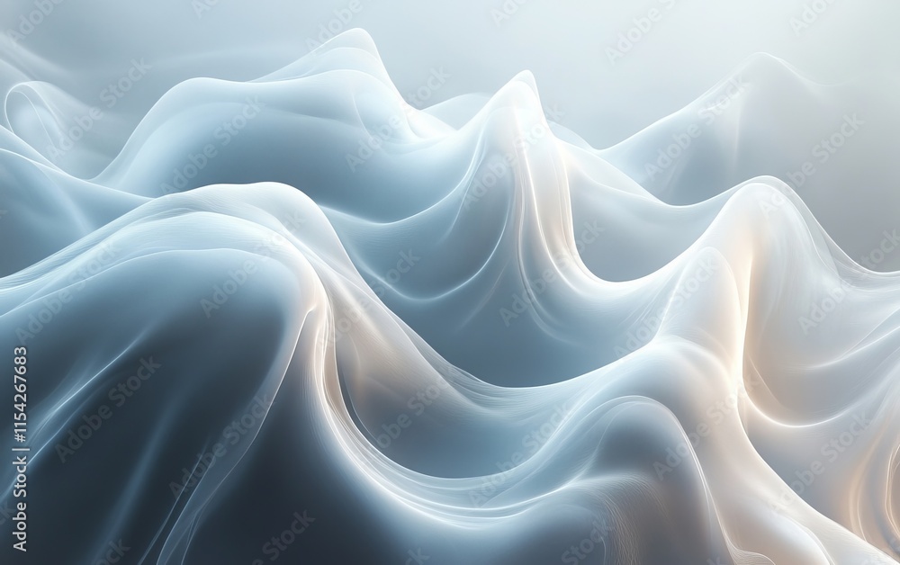 Obraz premium Clouds Fluffy, abstract clouds swirling in the background. Generative AI
