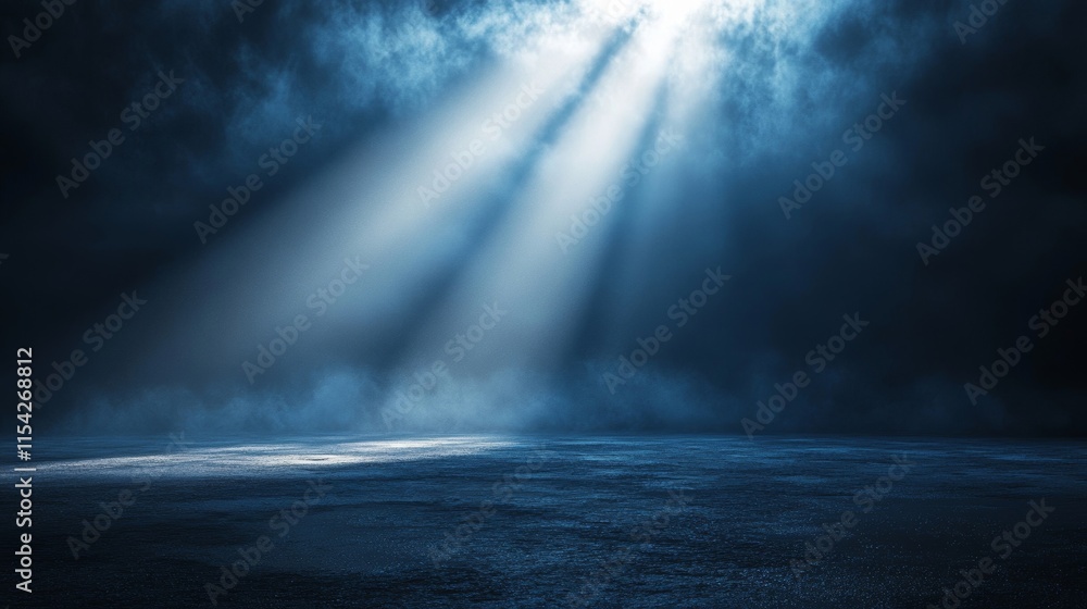 dispersing light across a darkened backdrop. Generative AI dispersing light across a darkened backdrop. Generative AI