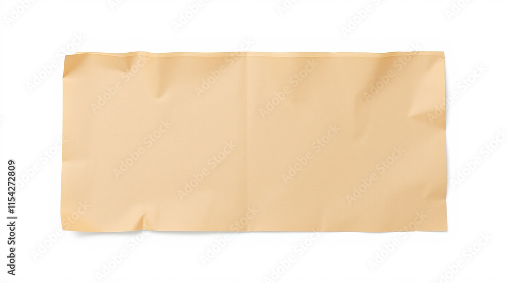 Blank Beige Crumpled Paper Texture Blank Beige Crumpled Paper Texture