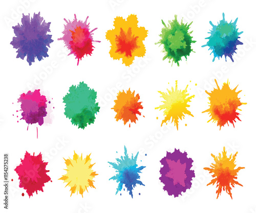 Multicolor Powder Explosion Background Image