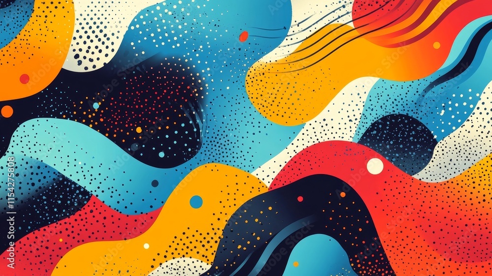 patterns with vibrant energy and movement. Generative AI patterns with vibrant energy and movement. Generative AI