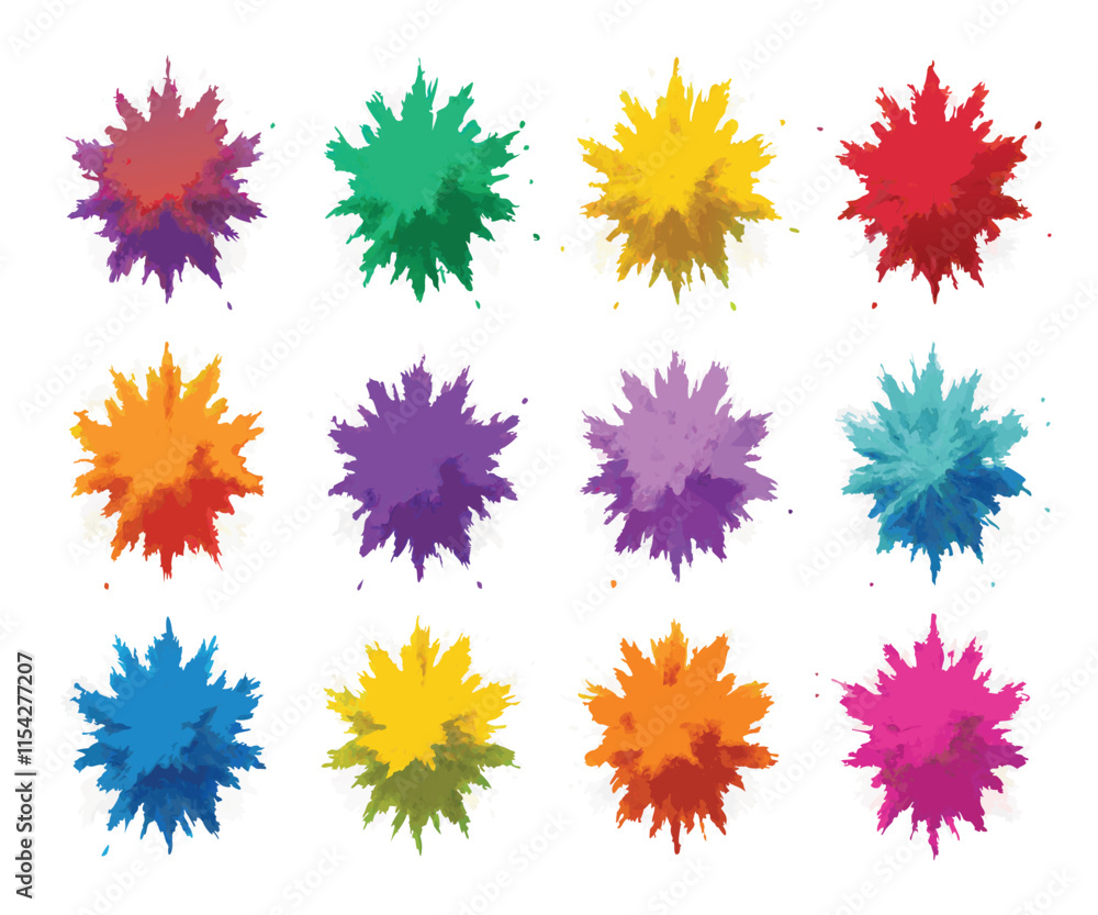 Multicolor Powder Explosion Image Stock Photo Multicolor Powder Explosion Image Stock Photo