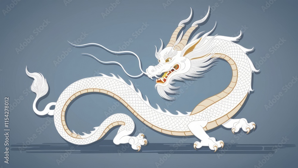 Obraz premium dragon on the wall