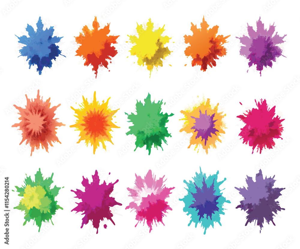 Multicolor Powder Explosion Image Pack Multicolor Powder Explosion Image Pack