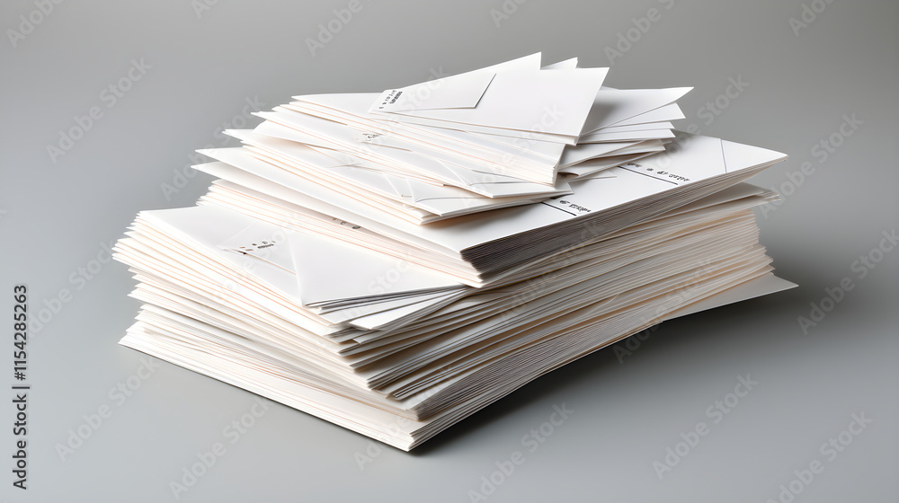 Stack of Direct Mail Envelopes: The Art of Traditional Marketing Stack of Direct Mail Envelopes: The Art of Traditional Marketing