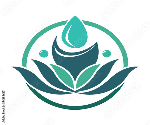 Simple Spa Logo Design EPS Vector