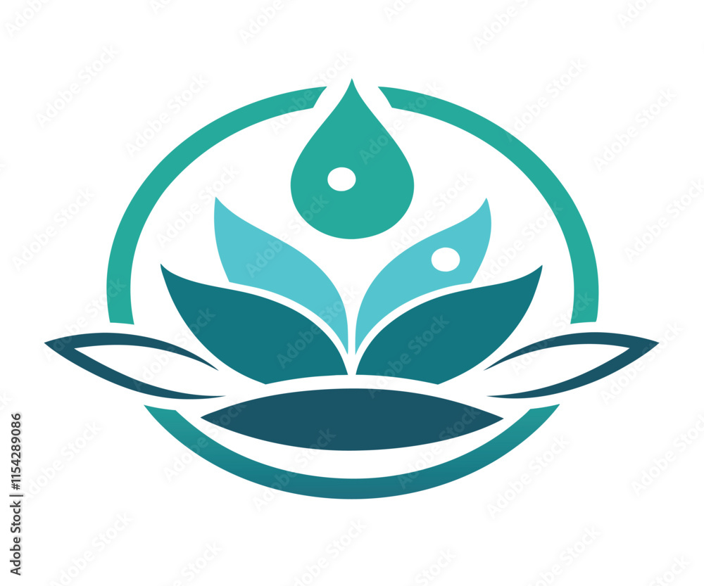 Fototapeta premium Simple Spa Logo Design Vector Graphic