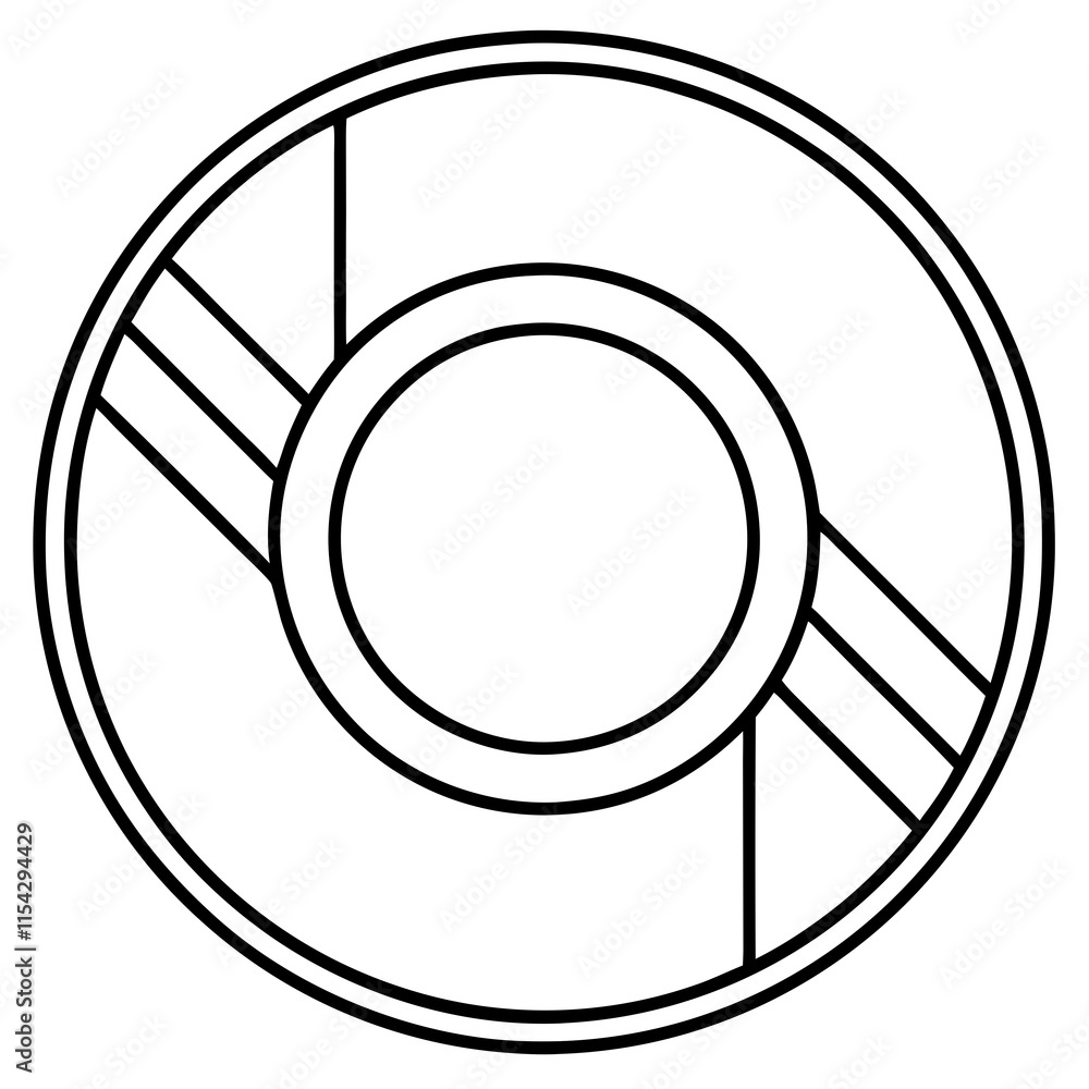 Abstract Circular Design, Geometric Pattern, Line Art, Simple Shape, Modern Minimalist Style, Black Abstract Circular Design, Geometric Pattern, Line Art, Simple Shape, Modern Minimalist Style, Black