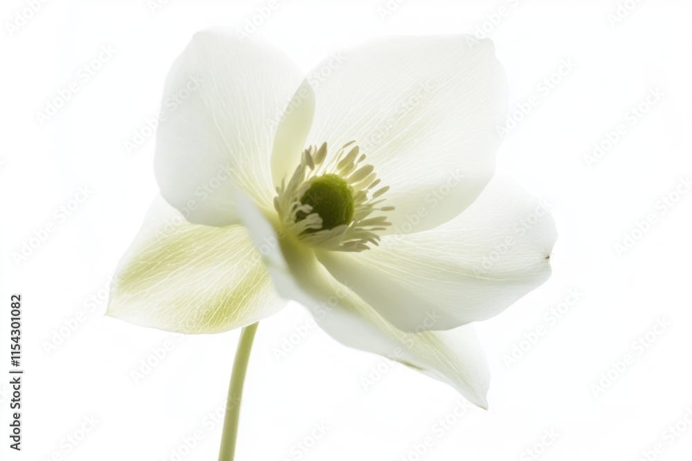 Fototapeta premium A close-up shot of a white flower placed in a decorative vase