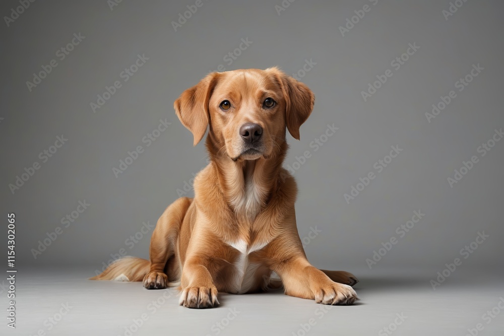 there is a dog that is sitting down on the floor