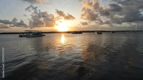 Sunset at Praia do Jacare Brazil	