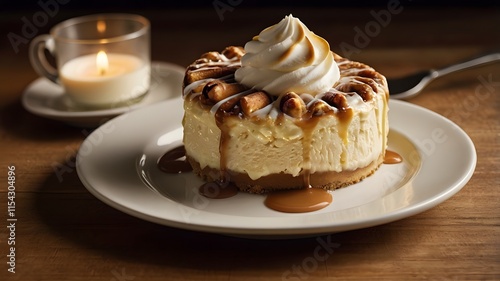 Wallpaper Mural A light cake adorned with honey and chocolate-vanilla mix.
 Torontodigital.ca