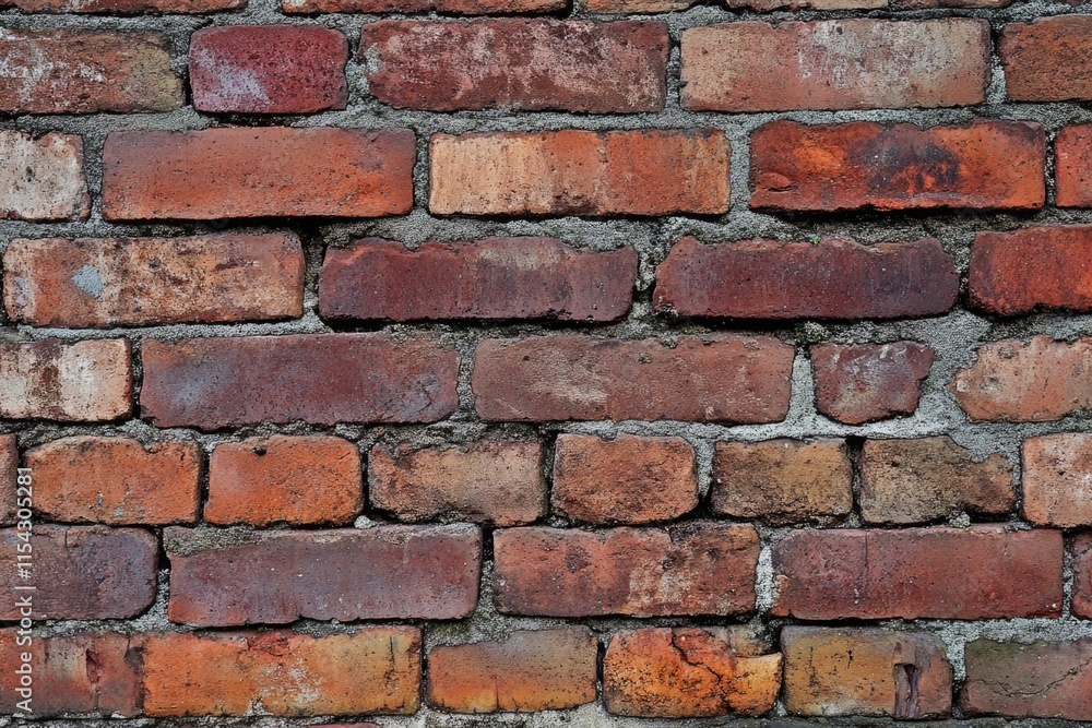 Fototapeta premium A close-up shot of a brick wall with a fire hydrant, suitable for use in urban or architectural contexts
