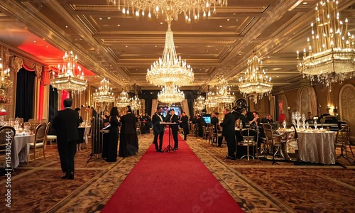 Grand Ballroom Gala Event: Luxurious Red Carpet Reception