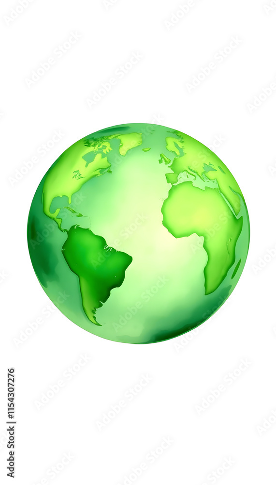 Green earth watercolor art hand drawing. Green Earth icon for environment concept. Transparent png background for Earth Day, 8k unreal engine photorealism, with white tones Green earth watercolor art hand drawing. Green Earth icon for environment concept. Transparent png background for Earth Day, 8k unreal engine photorealism, with white tones