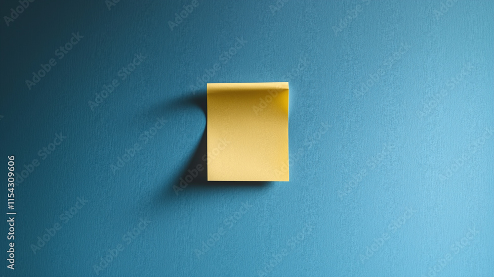 Sticky note of a pastel blue wall with copy space Sticky note of a pastel blue wall with copy space
