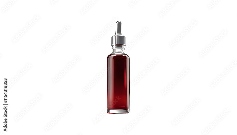 Dropper Bottle Mockup isolated on white Dropper Bottle Mockup isolated on white