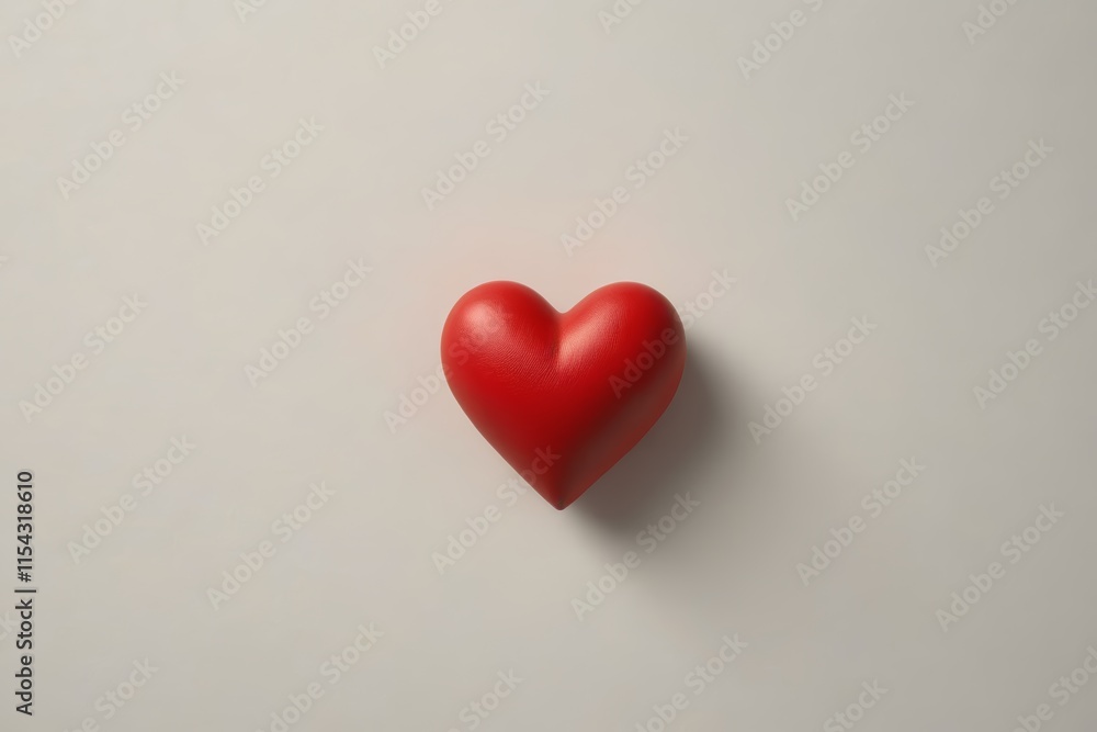 there is a red heart on a white surface there is a red heart on a white surface