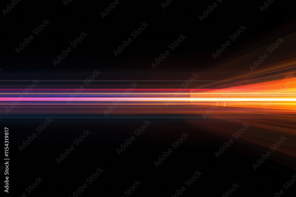 Colorful abstract light streaks create dynamic motion in a dark space reminiscent of digital art visualization. Generative AI Colorful abstract light streaks create dynamic motion in a dark space reminiscent of digital art visualization. Generative AI
