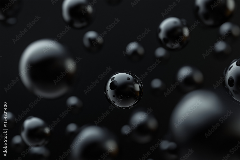 Futuristic Abstract 3D Rendering of Flying Spheres with Floating Geometric Shapes and Modern Artistic Patterns Futuristic Abstract 3D Rendering of Flying Spheres with Floating Geometric Shapes and Modern Artistic Patterns
