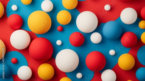 A vibrant arrangement of colorful spheres on a contrasting background, showcasing a playful and artistic composition.