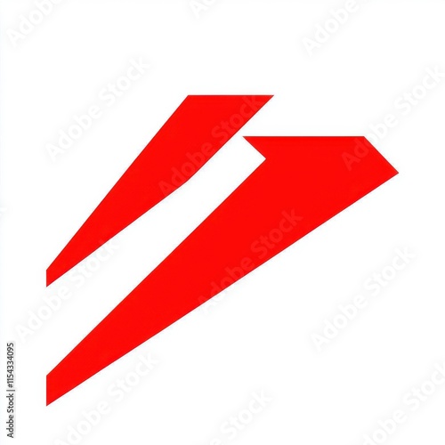 Free Download Abstract logo design featuring bold red shapes against a clean white background. - GFXLoad