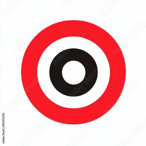 Free Download A bold and striking circular target design featuring a red, white, and black color scheme. - GFXLoad