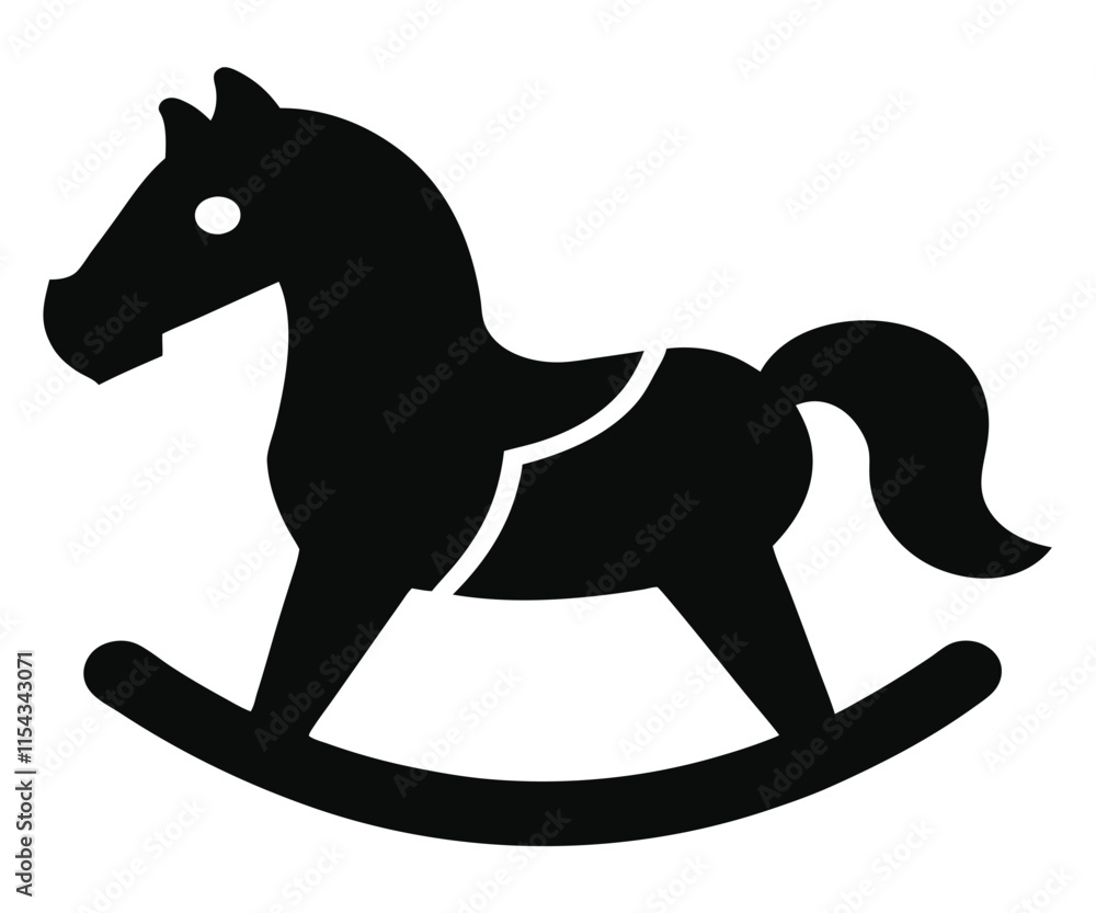 Sad Rocking Horse Silhouette Image Sad Rocking Horse Silhouette Image