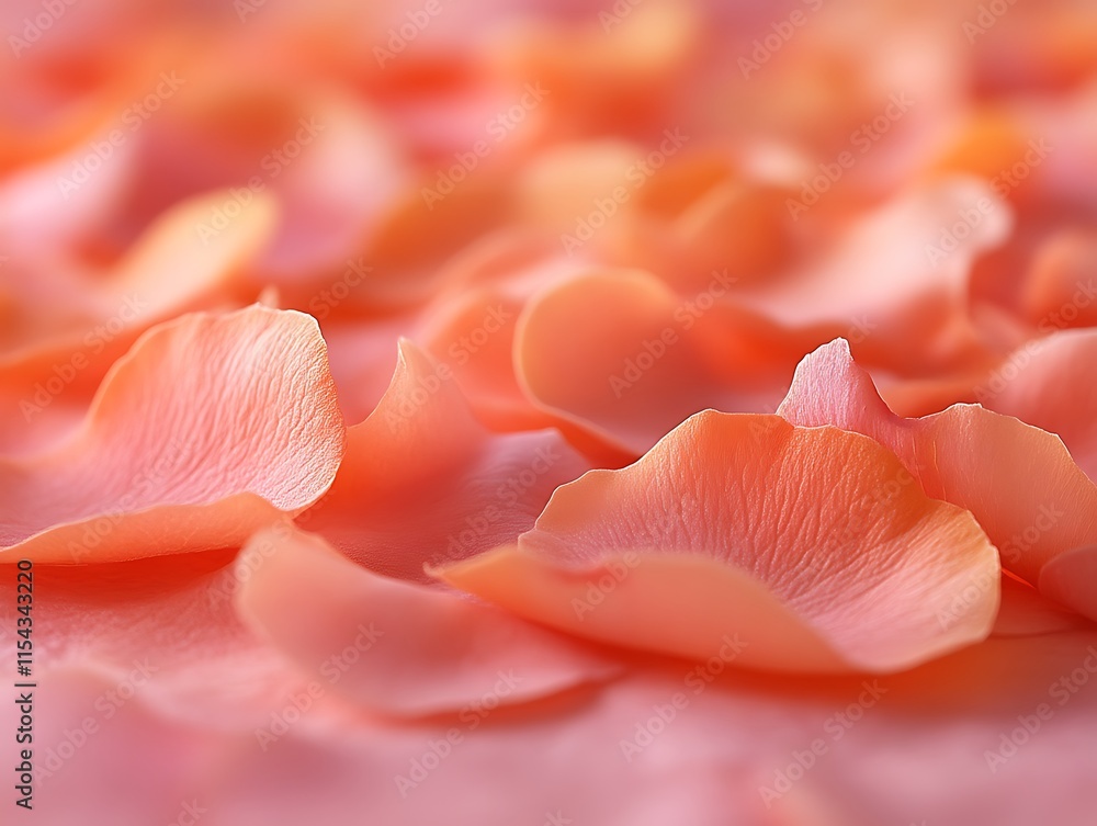 Soft Coral Rose Petals Softly Layered Soft Coral Rose Petals Softly Layered