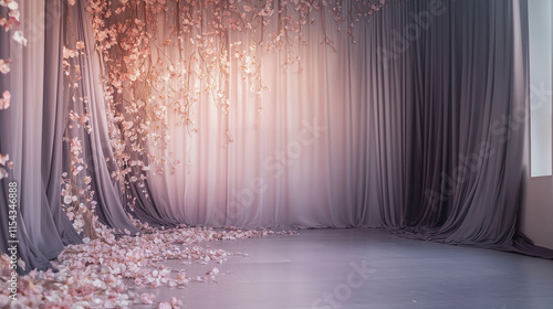 Photoshoot Backdrop Digital Backdrop | Fine Art Curtain  Wall Textures for Studio Photography | Elegant Photoshoot Background and Overlay Design