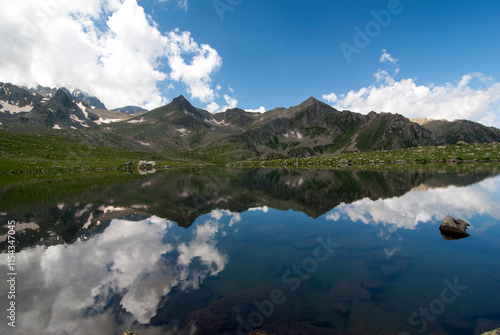 Kaçkar Mountains and lakes in Kavrun