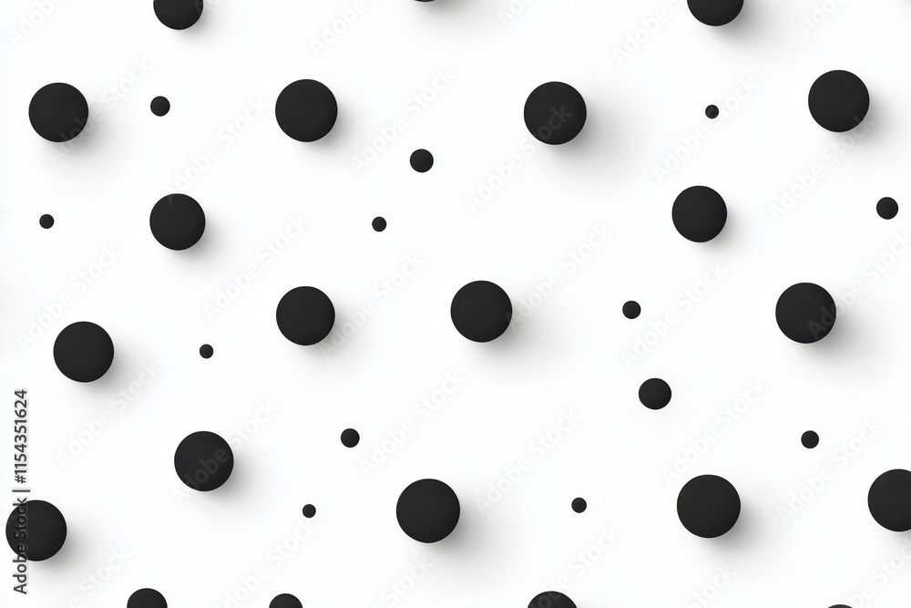 A basic patterned background featuring a black and white polka dot design. A basic patterned background featuring a black and white polka dot design.