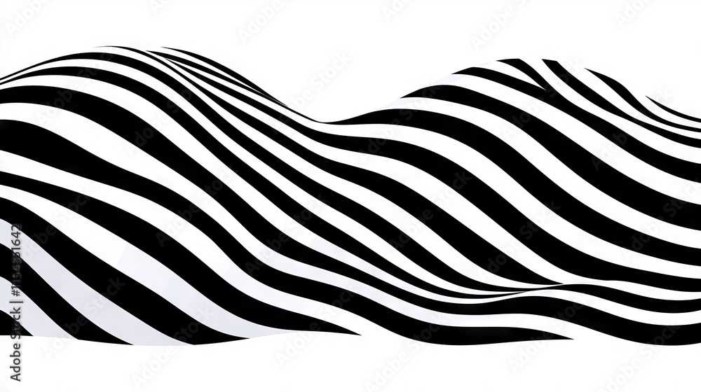An energetic abstract pattern in black and white with graceful curves and striking contrast. An energetic abstract pattern in black and white with graceful curves and striking contrast.