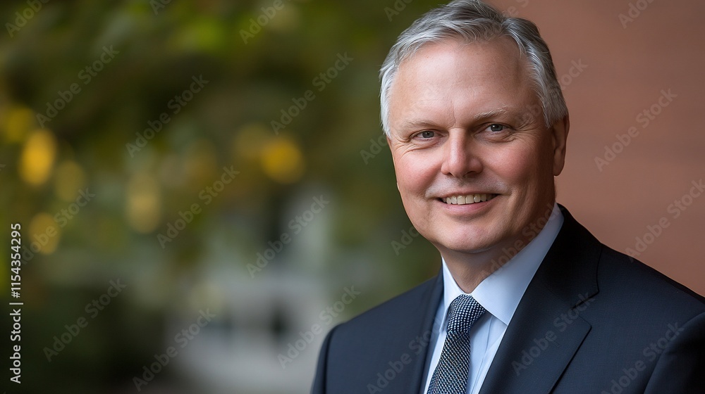 Smiling mature man in business suit. Smiling mature man in business suit.