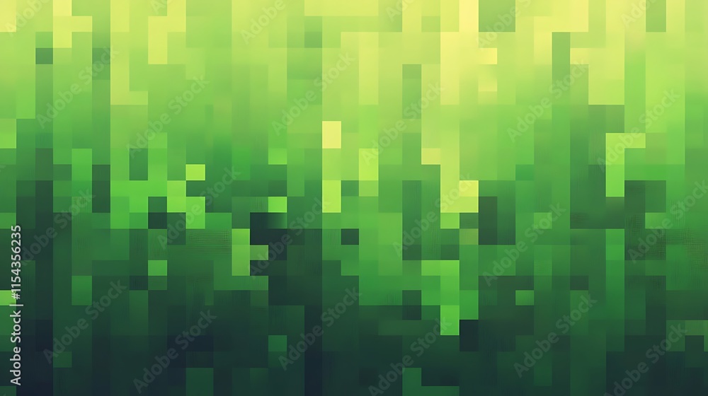 Vibrant Green Digital Painting: Abstract Pixel Art Texture Illustration. AI Generated Vibrant Green Digital Painting: Abstract Pixel Art Texture Illustration. AI Generated