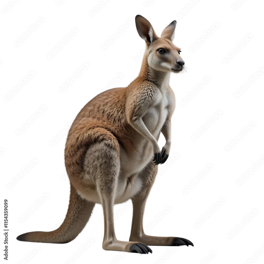 Red Kangaroo Australian Marsupial Wildlife Photo Isolated Animal Red Kangaroo Australian Marsupial Wildlife Photo Isolated Animal