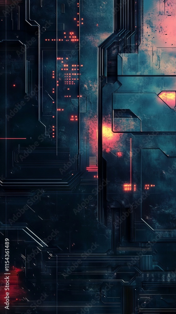 Abstract futuristic technology panel Abstract futuristic technology panel