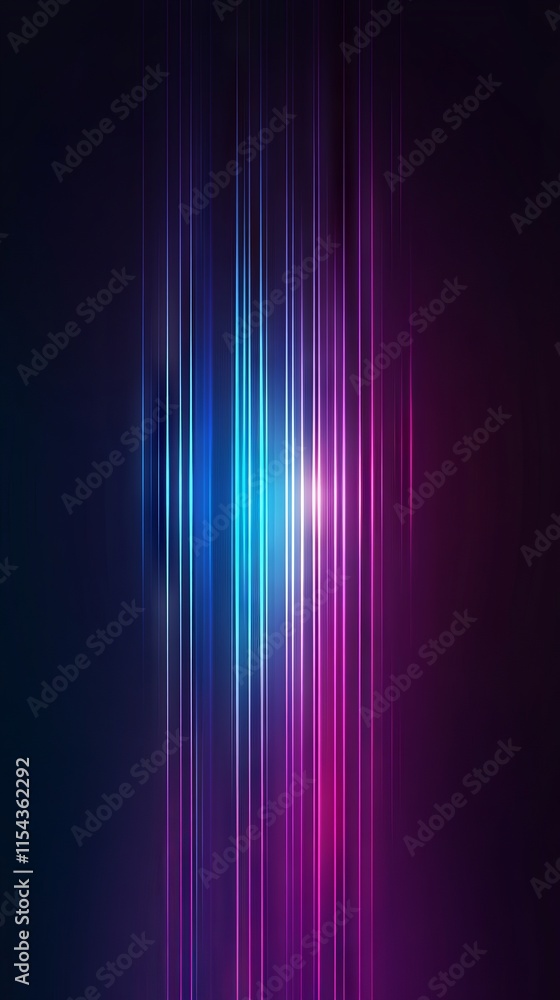 Fototapeta premium Abstract background with vibrant neon vertical lines.