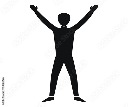 Silhouette Person Standing Victim Illustration