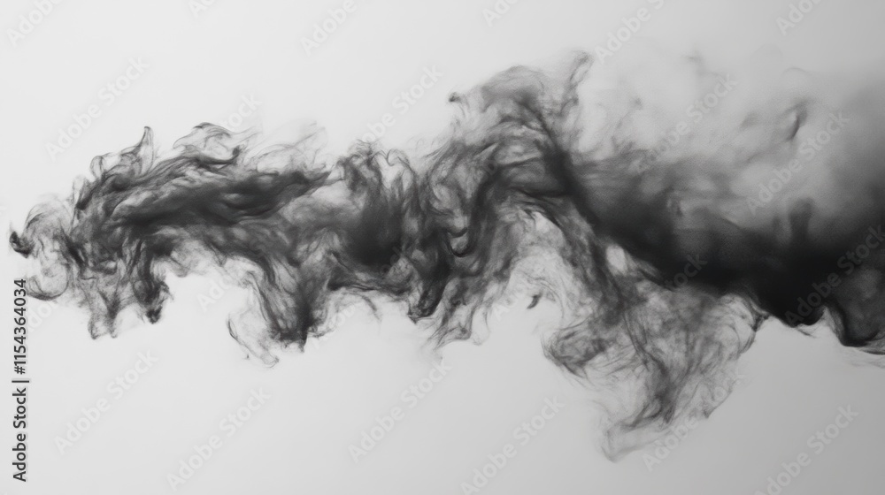 Atmospheric smoke trail with copy space for creative design Atmospheric smoke trail with copy space for creative design
